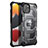 Custodia Silicone e Plastica Opaca Cover Fronte e Retro 360 Gradi U02 per Apple iPhone 13 Nero