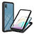 Custodia Silicone e Plastica Opaca Cover Fronte e Retro 360 Gradi U02 per Samsung Galaxy M02