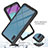 Custodia Silicone e Plastica Opaca Cover Fronte e Retro 360 Gradi U02 per Samsung Galaxy M02