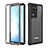 Custodia Silicone e Plastica Opaca Cover Fronte e Retro 360 Gradi U02 per Samsung Galaxy Note 20 Ultra 5G Nero