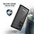 Custodia Silicone e Plastica Opaca Cover Fronte e Retro 360 Gradi U02 per Samsung Galaxy Note 20 Ultra 5G Nero