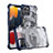 Custodia Silicone e Plastica Opaca Cover Fronte e Retro 360 Gradi U03 per Apple iPhone 13 Mini Blu