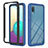 Custodia Silicone e Plastica Opaca Cover Fronte e Retro 360 Gradi U03 per Samsung Galaxy M02