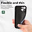Custodia Silicone e Plastica Opaca Cover Fronte e Retro 360 Gradi U04 per Apple iPhone 13 Mini