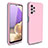 Custodia Silicone e Plastica Opaca Cover Fronte e Retro 360 Gradi WL1 per Samsung Galaxy A32 5G Oro Rosa