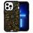 Custodia Silicone e Plastica Opaca Cover Fronte e Retro 360 Gradi YJ2 per Apple iPhone 13 Pro Nero