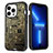Custodia Silicone e Plastica Opaca Cover Fronte e Retro 360 Gradi YJ3 per Apple iPhone 13 Pro Nero