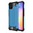 Custodia Silicone e Plastica Opaca Cover per Huawei Nova 8 SE 5G Cielo Blu