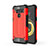Custodia Silicone e Plastica Opaca Cover per LG V50 ThinQ 5G Rosso