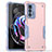 Custodia Silicone e Plastica Opaca Cover per Motorola Moto Edge 20 Pro 5G Rosa