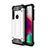 Custodia Silicone e Plastica Opaca Cover per Motorola Moto G8 Play Argento