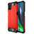 Custodia Silicone e Plastica Opaca Cover per Motorola Moto G9 Plus Rosso
