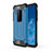 Custodia Silicone e Plastica Opaca Cover per Motorola Moto One Zoom Cielo Blu