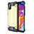 Custodia Silicone e Plastica Opaca Cover per Samsung Galaxy A51 4G Oro