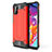 Custodia Silicone e Plastica Opaca Cover per Samsung Galaxy A51 4G Rosso