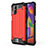 Custodia Silicone e Plastica Opaca Cover per Samsung Galaxy M31s Rosso