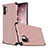 Custodia Silicone e Plastica Opaca Cover per Samsung Galaxy Note 10 Plus Oro Rosa