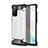 Custodia Silicone e Plastica Opaca Cover per Samsung Galaxy Note 20 Ultra 5G Argento