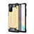 Custodia Silicone e Plastica Opaca Cover per Samsung Galaxy Note 20 Ultra 5G Oro