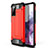 Custodia Silicone e Plastica Opaca Cover per Samsung Galaxy S20 FE 2022 5G Rosso