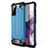 Custodia Silicone e Plastica Opaca Cover per Samsung Galaxy S20 Lite 5G Cielo Blu