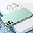 Custodia Silicone e Plastica Opaca Cover per Samsung Galaxy S21 Ultra 5G Verde