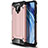 Custodia Silicone e Plastica Opaca Cover per Xiaomi Poco M2 Pro Oro Rosa