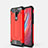 Custodia Silicone e Plastica Opaca Cover per Xiaomi Redmi Note 8 Pro Rosso