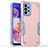 Custodia Silicone e Plastica Opaca Cover QW1 per Samsung Galaxy A23 5G Oro Rosa