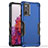 Custodia Silicone e Plastica Opaca Cover QW1 per Samsung Galaxy A33 5G Blu