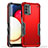 Custodia Silicone e Plastica Opaca Cover QW1 per Samsung Galaxy M02s Rosso