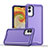 Custodia Silicone e Plastica Opaca Cover QW1 per Samsung Galaxy M04 Viola