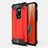 Custodia Silicone e Plastica Opaca Cover R01 per Huawei Mate 20 Rosso