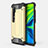 Custodia Silicone e Plastica Opaca Cover R01 per Xiaomi Mi Note 10 Pro Oro