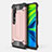 Custodia Silicone e Plastica Opaca Cover R01 per Xiaomi Mi Note 10 Pro Oro Rosa