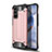 Custodia Silicone e Plastica Opaca Cover U01 per Huawei Honor 30 Pro Oro Rosa