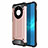 Custodia Silicone e Plastica Opaca Cover U01 per Huawei Mate 40 Pro+ Plus Oro Rosa
