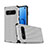 Custodia Silicone e Plastica Opaca Cover U01 per Samsung Galaxy S10 5G Argento