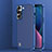 Custodia Silicone e Plastica Opaca Cover U01 per Samsung Galaxy S22 5G Blu