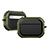 Custodia Silicone e Plastica Opaca Cover U03 per Apple AirPods Pro Verde Militare