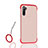 Custodia Silicone e Plastica Opaca Cover U03 per Samsung Galaxy Note 10 Rosso