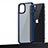 Custodia Silicone e Plastica Opaca Cover U04 per Apple iPhone 13 Blu
