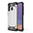 Custodia Silicone e Plastica Opaca Cover WL1 per Samsung Galaxy A30 Argento
