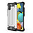 Custodia Silicone e Plastica Opaca Cover WL1 per Samsung Galaxy A51 4G Argento