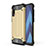 Custodia Silicone e Plastica Opaca Cover WL1 per Samsung Galaxy A70 Oro