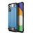 Custodia Silicone e Plastica Opaca Cover WL1 per Samsung Galaxy A82 5G Blu
