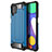 Custodia Silicone e Plastica Opaca Cover WL1 per Samsung Galaxy F62 5G Blu