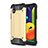 Custodia Silicone e Plastica Opaca Cover WL1 per Samsung Galaxy M01 Core Oro