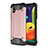Custodia Silicone e Plastica Opaca Cover WL1 per Samsung Galaxy M01 Core Oro Rosa