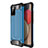 Custodia Silicone e Plastica Opaca Cover WL1 per Samsung Galaxy M02s Blu